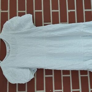 GB girls XL White Puff sleeve dress Easter Spring
